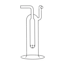 ABGIL Oxygen Purifying Assembly Transparent Borosilicate Glass, CSDA-224-01-23