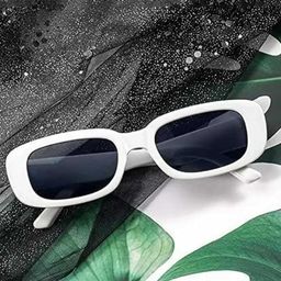 PIRASO Unisex Rectangle Sunglasses with UV Protected Lens 95004 WHITE-picture-13
