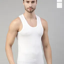 CAVENDERS Pack Of 3 Pure Cotton Scoop Neck Undershirt Vest C1=-SWIFT----==3- ---85-image-49