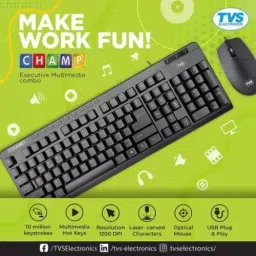 TVS Champ Executive Keyboard & Mouse Combo - Black image 4