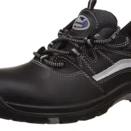Allen Cooper AC-1425 Heat Resistant Black Safety Shoes Size (10 UK/India)-image-14