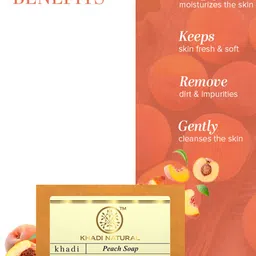 Khadi Natural Set Of 3 Peach Soaps image 5