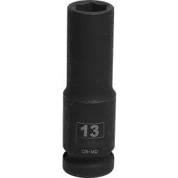 RS PRO 13mm 12.7 mm (1/2 Inch) Drive Deep Impact Socket Hexagon, 1370915-7