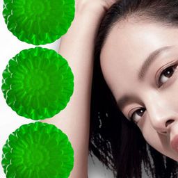 GROOVY Set Of 3 Green Tea Antibacterial Soaps - 100 g Each image 3