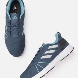 ADIDAS Men Teal Blue Fluidglow Woven Design Running Shoes-picture-17