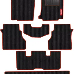 Elegant Cord Black & Red Carpet Car Mat Compatible With Maruti Ertiga 2012-2017-image-93