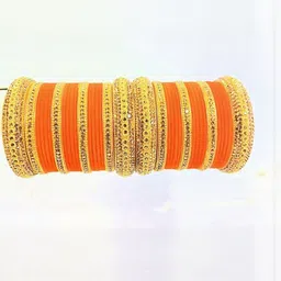 SGN fashion Orange Copper Bangles-picture-12