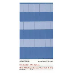 BRADY Vinyl White & Transparent 1.5 inch Wire Marker Book, 3TP22-image-88