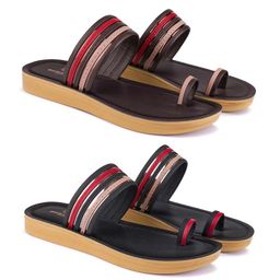BERSACHE Women Set Of 2 One Toe Flats-image-53