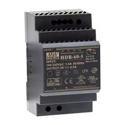Mean Well Power Supply, AC-DC, 48V, 1.25A, HDR-60-48-21