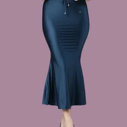 TWIN BIRDS High Rise Stretchable Shimmer Saree Shape Wear With Side Slit-image-65