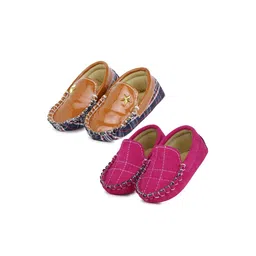 NESKA MODA 6 To 12 Months Set of 2 Pair Baby Boys Synthetic Leather/Rexine Loafer Booties-15