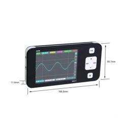 DS211 Mini Pocket Oscilloscope Mini Pocket Portable Oscilloscope 1MSa/s 200kHz Display Screen Spectrum Analyzer Handheld Oscilloscope For Voltage Frequency And Period Measurements - RS3985DS211 Mini Pocket Oscilloscope Mini Pocket Portable Oscilloscope 1MSa/s 200kHz Display Screen Spectrum Analyzer Handheld Oscilloscope For Voltage Frequency And Period Measurements - RS3985 image 3
