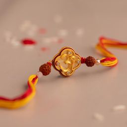 Voylla Divine Om Rudraksha Thread Rakhi-image-34
