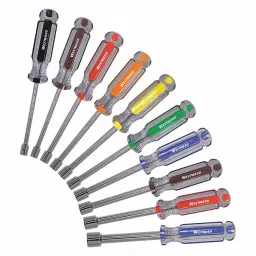 Westward Solid Round Shank Nut Driver Set 17.78 cm (7 Inch) Overall Length, 401L16-image-44