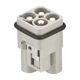 Harting Heavy Duty Connector Inserts / Modules HEAVY DUTY INSERT, PLUG, 4Contacts, 10MM2, 09120033051-11