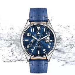 Franklord Men Brass Dial & Leather Straps Analogue Automatic Watch F-147 BURG-image-35