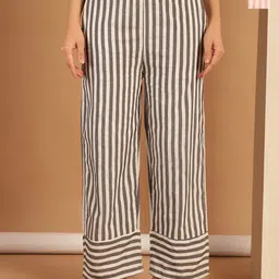 ETC Pack of 2Striped Pure Cotton Lounge Pants-image-37