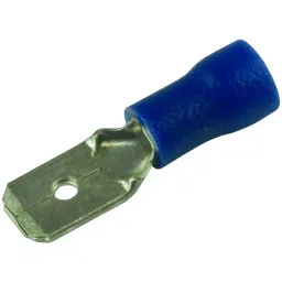 MULTICOMP PRO Quick Disconnect Crimp Terminals TERMINAL, MALE DISCONNECT, 0.25IN, BLUE, MC29454 (Pack of 100)-picture-6