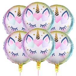 AMFIN (Pack of 7) Unicorn Birthday Decorations / Unicorn Theme birthday decorations kit / Happy Birthday Foil Balloon / Theme Birthday Decoration / Foil Balloon-8