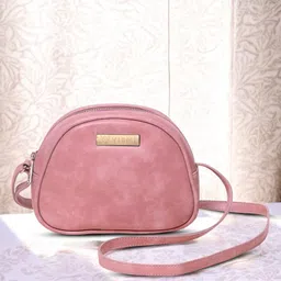 VISMIINTREND Women Crossbody Bag Stylish Travel Mini Sling Bag with Adjustable Strap Premium Quality Pu Leather Girls Shoulder Bag - Pink-picture-30