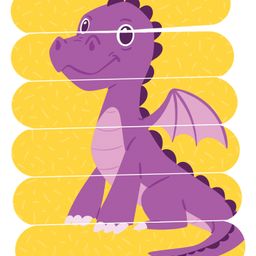 Popcorn games and Puzzles Magical Creatures Stick Puzzle - Multicolor - 18 Sticks image 2