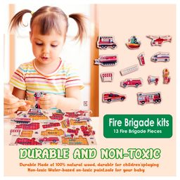 BitFeex Wooden Board Puzzle Toy Learning Puzzle Pack of 4 -  Multicolor image 4