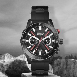 CARLOS PHILIP Men Brass Dial & Straps Analogue Watch S02679-3-image-41