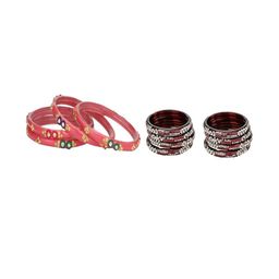 Somil Set of 12 Women Glass Bangle-image-47