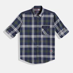 Monte Carlo Boys Checked Casual Smart Fit Shirt-image-82