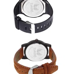 TARIDO Men Pack of 2 Round Dial & Regular Straps Digital Watch TD1672SL01TD1675NL01 image 2