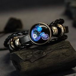Japam Zodiac Cosmic Leather Multistrand Bracelet-image-76