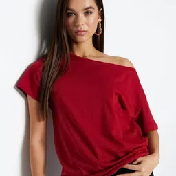 Trendyol Women V-Neck Pockets T-shirt-picture-45