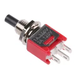 RS PRO Push Button Switch Latching Panel Mount 4.95 mm Cutout, 7346750P-46