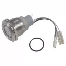 RS PRO Push Button Switch Momentary Panel Mount 30.2 mm Cutout, 8771867-16