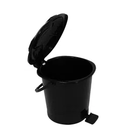 Kuber Industries Black Durable Pedal Dustbin With Handle -7Ltr image 5