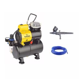 Elephant Piston Type Mini Air Compressor with Fan and 3 ltr. Air Tank Capacity AS-186 with Airbrush AB-19 and PU Pipe 3 Meter 1/6 HP 57 PSI AS186-AB19-image-23