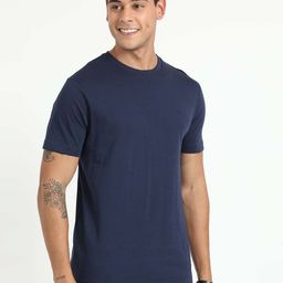 Classic Polo Round Neck Short Sleeves Slim Fit T-shirt-image-92