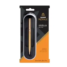 Luxor Anelia Blue Ball Pen Golden Gold Trim, 9000032828-picture-34