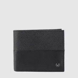 Allen Solly Men Black Colourblocked Two Fold Wallet-picture-1