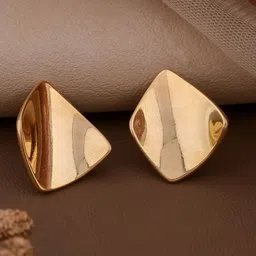 QUERALT Brass Plated Geometric Shaped Studs-picture-15