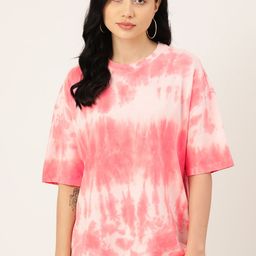 DressBerry Tie and Dye Pure Cotton Relaxed T-shirt-image-23