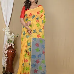 DipDiya Floral Printed Taant Saree-image-24