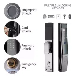 Denler Wi-Fi Chrome Smart Door Lock With Finger Print & Pin Code Access DL02C image 2