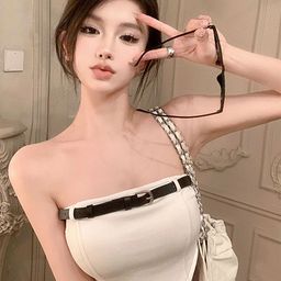 LULU & SKY Off-Shoulder Crop Top-image-8
