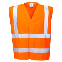 RS PRO Orange Anti-static, Flame Retardant Hi Vis Vest, XXL to XXXL Model No 1418167-image-53