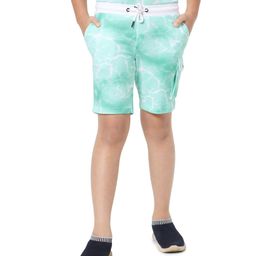 Jack & Jones Junior Cotton Shorts Printed- Blue-picture-3