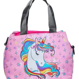 Echo Boomers Unicorn Printed Double Layer Insulated Tiffin Lunch Bag with Multi Zipper Pockets - Pack of 1-picture-24