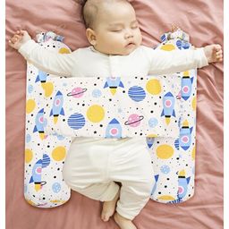 NeonateCare Unisex Infant Toddler Baby Anti Rolling Bolster Pillow, Baby Sleep Positioner Pillow for Newborn (White)(Color and design May vary)-23