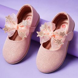 Minesole Bow Embellished  Ballerinas - Orange-image-67